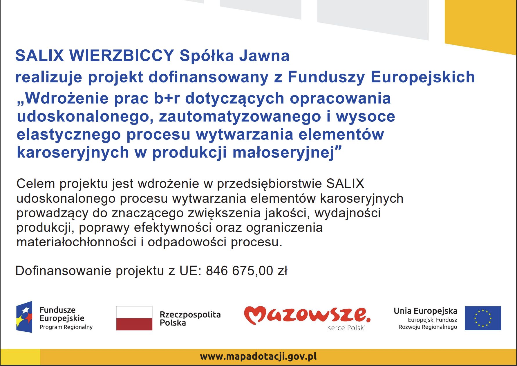 Podpisanie umowy o dofinansowanie